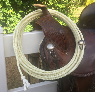 45-ft Brannaman horse training rope with metal hondo.
