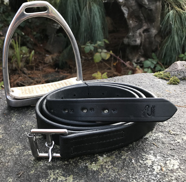 New 1 Super Soft English Stirrup Leathers in Black/Havana - 48 | Buy New 1 Super Soft English Stirrup Leathers in Black/Havana - 48 | Buy